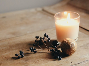 キャンドルとベリー