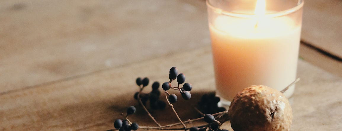 Candle and Berries