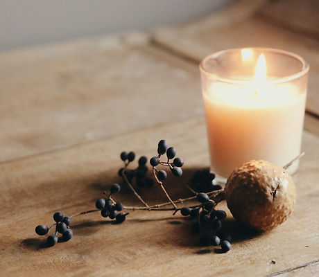 キャンドルとベリー