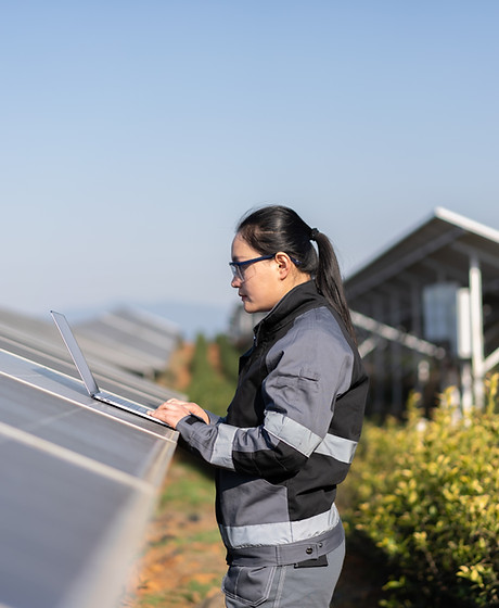 Estação de energia solar
