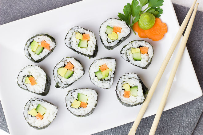 Sushi on Plate