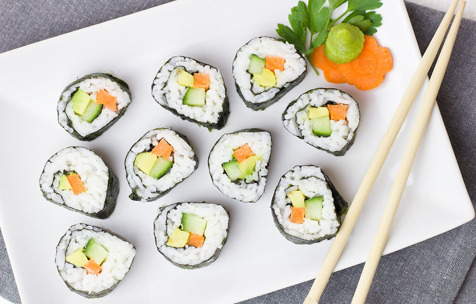 Sushi on Plate