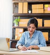 Patient filling out Advanced TMJ clinic intake forms in Seattle