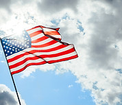 American Flag Waving