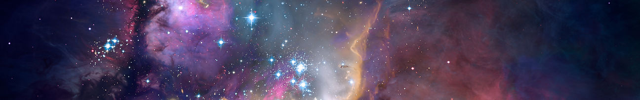 Colorful space nebula