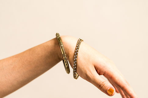 Woman with a bracelet