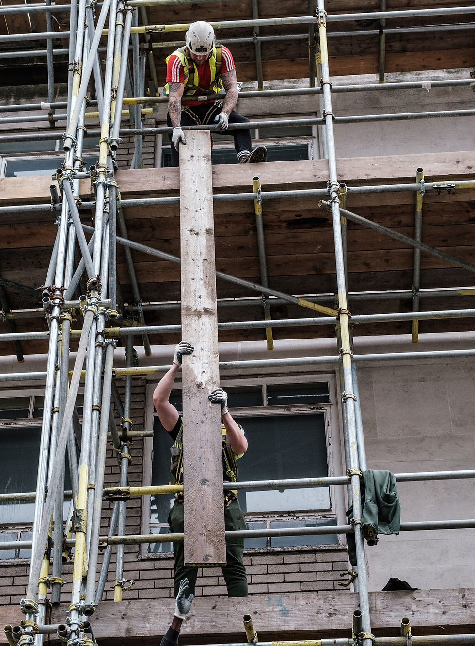 Construction Workers Collaborating