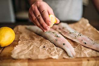 Zubereitung von Fischfilets