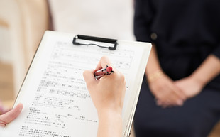 Filling Out a Medical Form