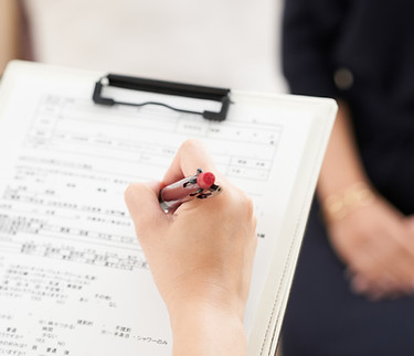 Filling Out a Medical Form