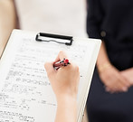 Remplir un formulaire médical