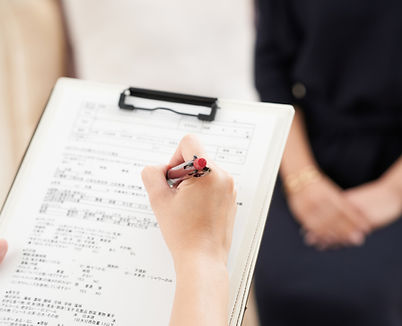 Filling Out a Medical Form