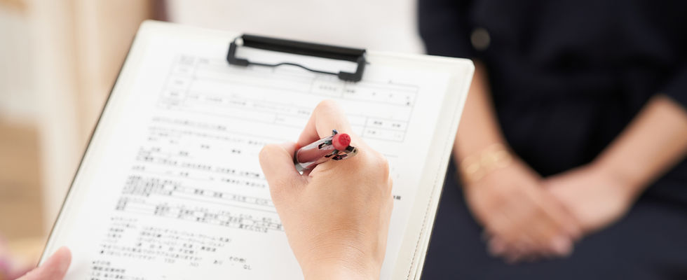 Filling Out a Medical Form
