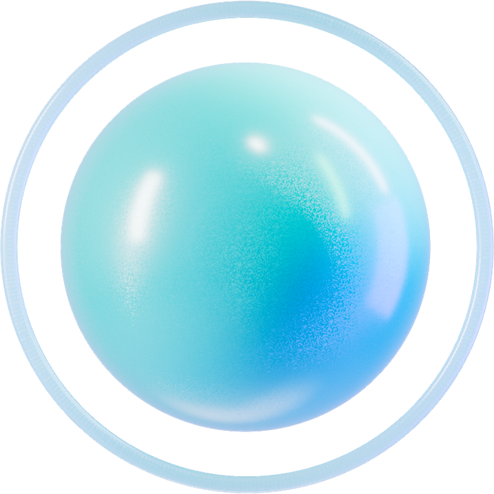 Glowing Blue Sphere