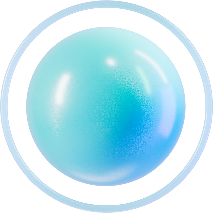 Blue Abstract Sphere