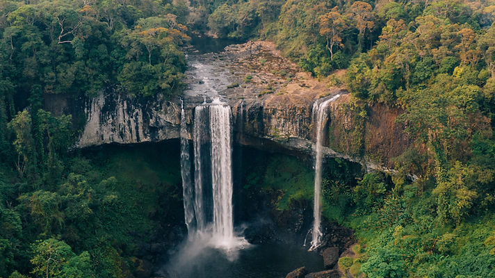 Waterfall at Kon Chu Rang Nature Reserve, Gia Lai, Vietnam