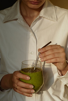 Person With Green Smoothie