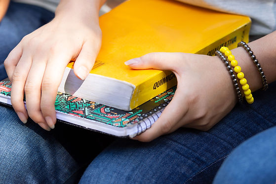 Livro e caderno escolar