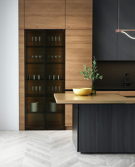 Contemporary wood kitchen