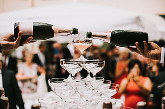 Champagne pyramid