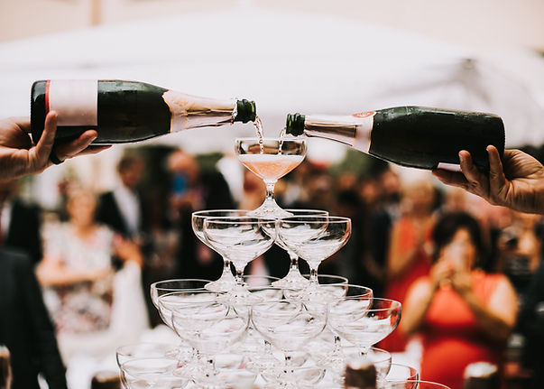 Champagne pyramid