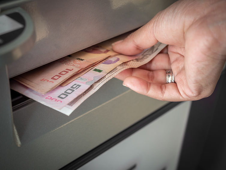 Getting cash for an ATM machine