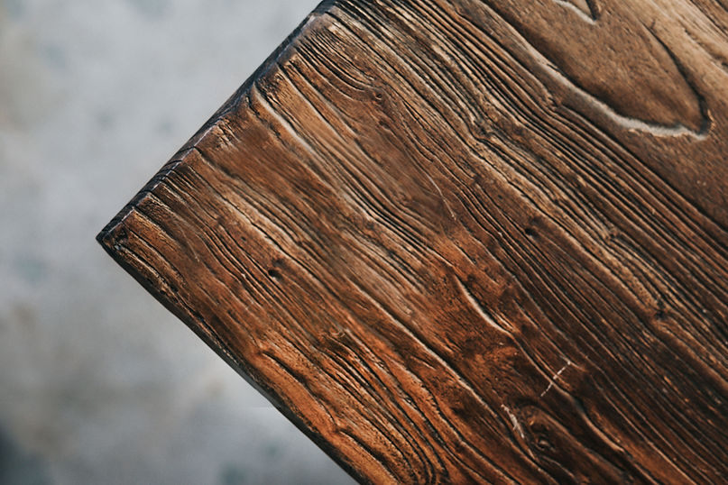 Conner of Wooden Table