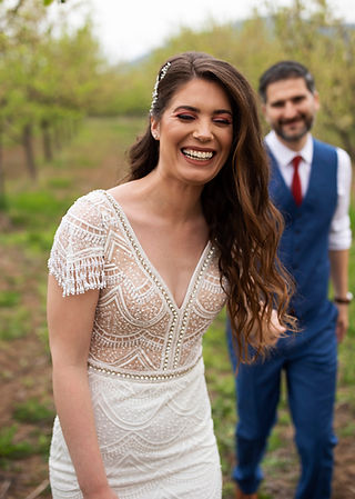 Outdoor Wedding Couple