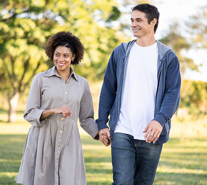 Couple dans le parc