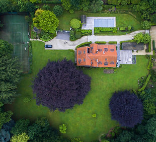 Overhead View of Mansion