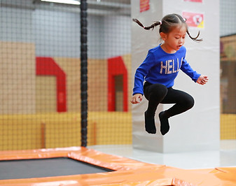 Kid Jumping Trampoline