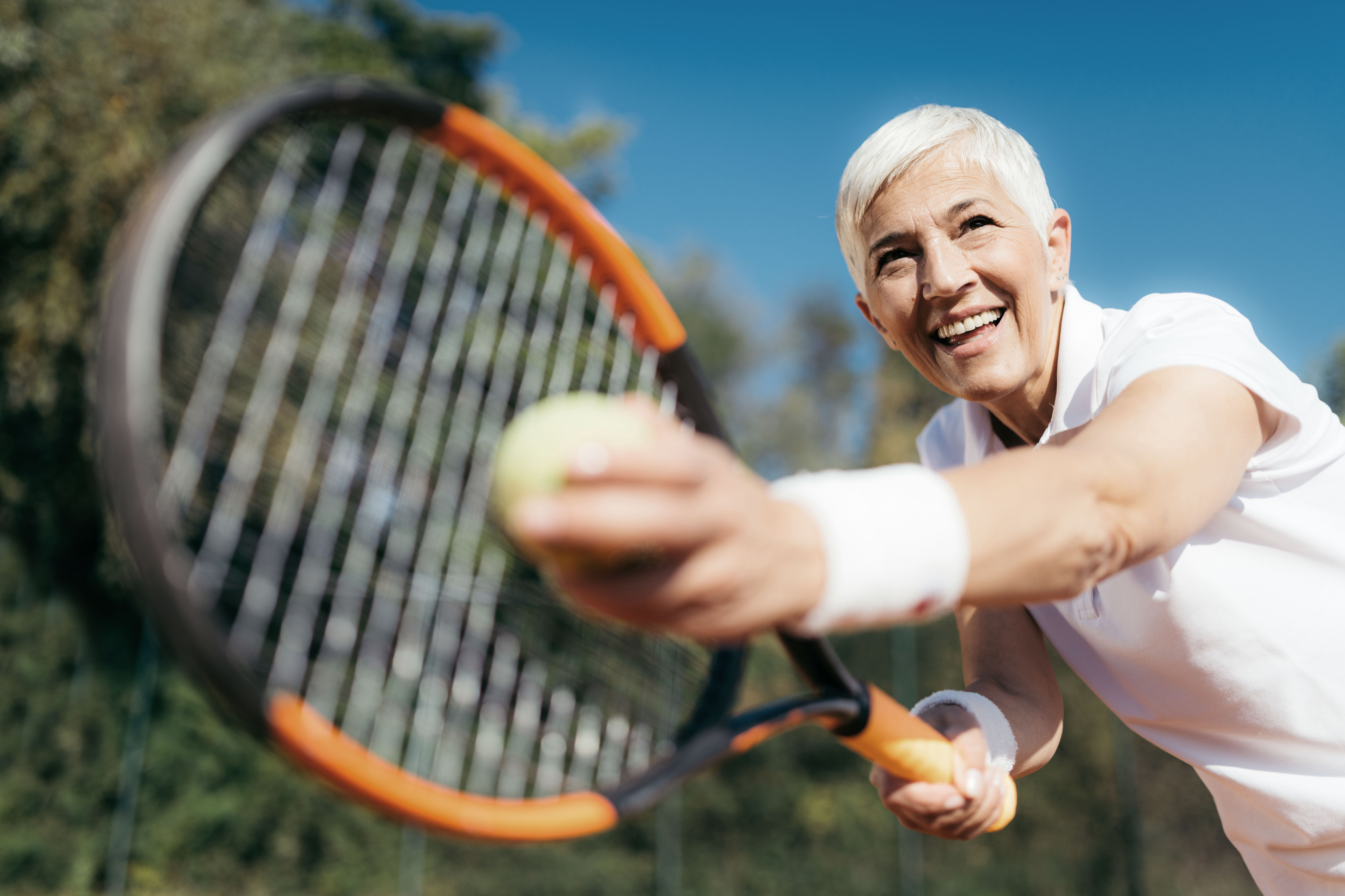 Action de swing au tennis