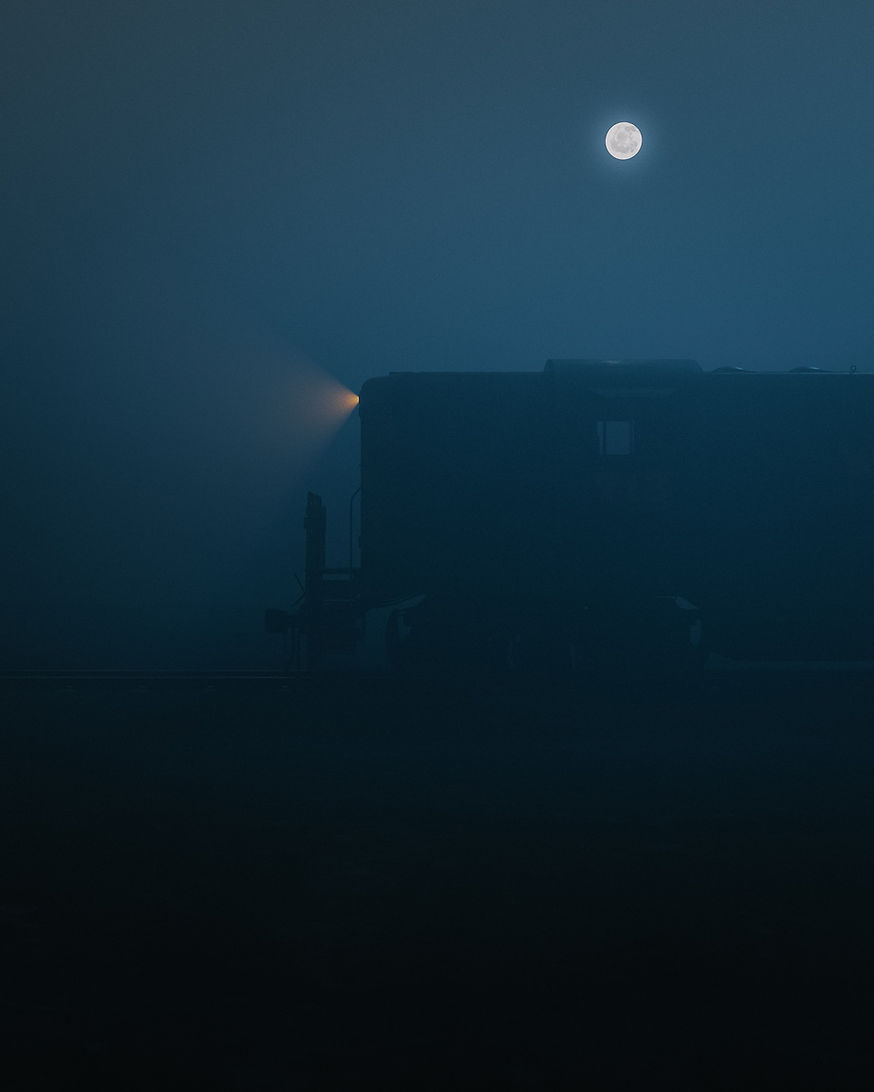 Train Under Moonlight