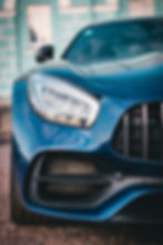 Voiture bleue de luxe