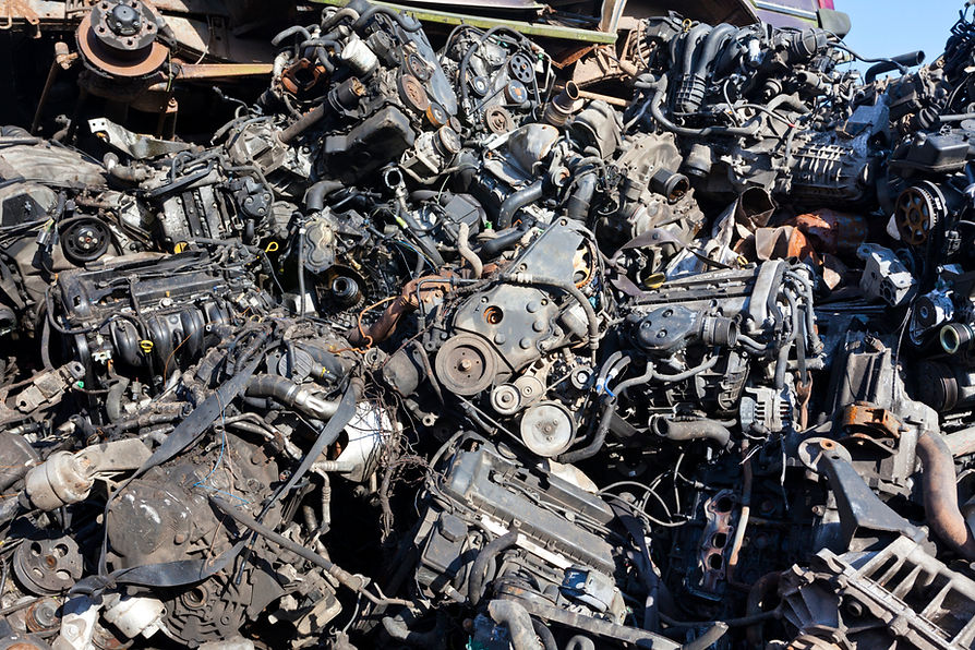 Scrap metal recycling yard, Gloucestershire UK