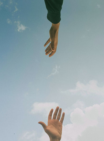 Reaching Hands Skyward