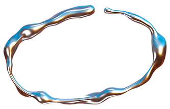 Metallischer abstrakter Ring