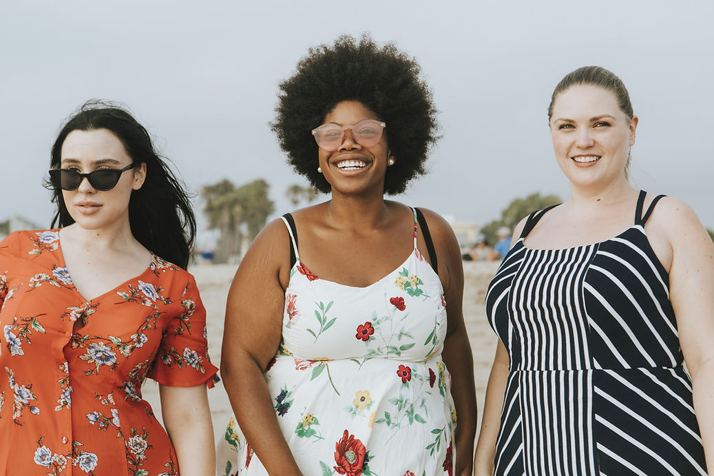 Smiling Women Outdoors
