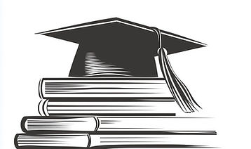 Graduation Cap and Books