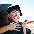 Graduates Embracing Moment