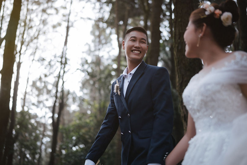 Happy Bride and Groom