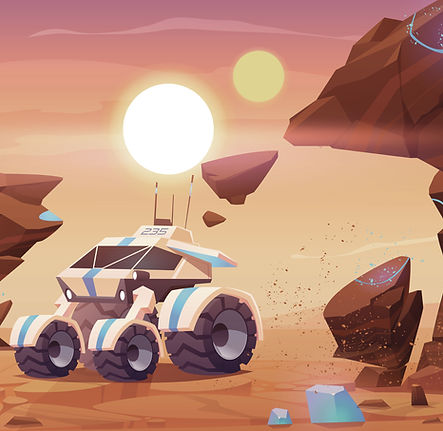 Mars Rover Landscape