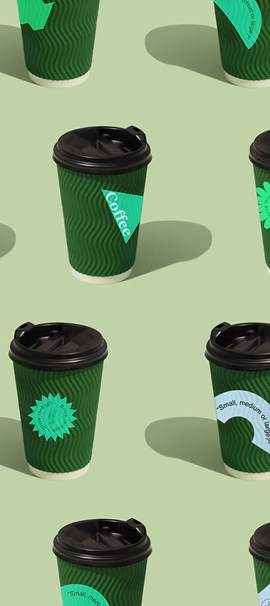 Patterned Coffee Cups