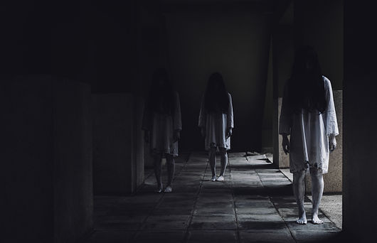 Ghostly Figures Corridor