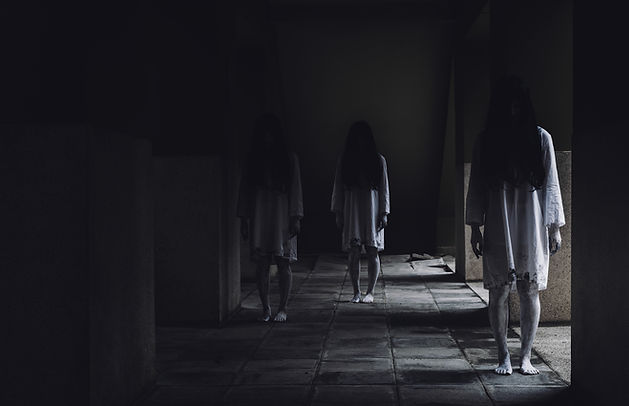 Ghostly Figures Corridor