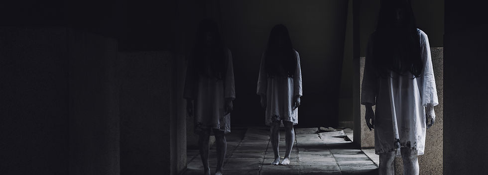Ghostly Figures Corridor