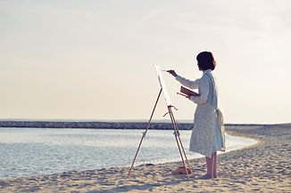 ビーチ絵画