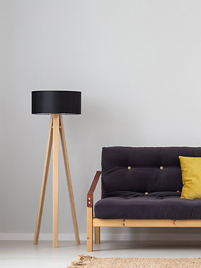 Hintergrund Couch & Lampe (schwarz)