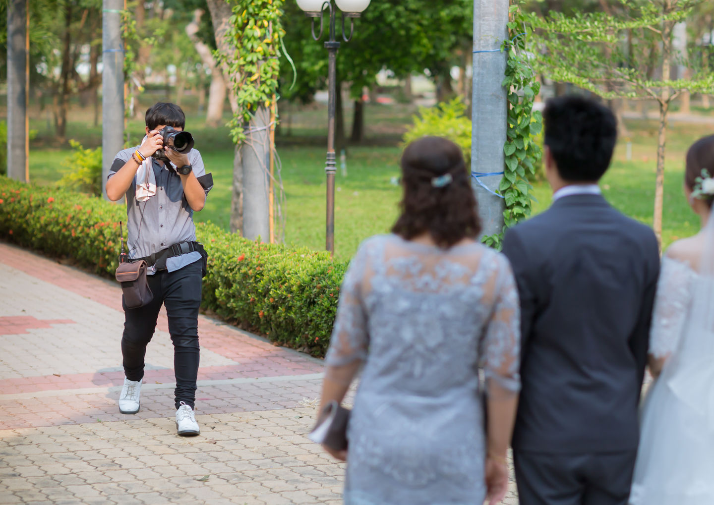 Wedding Photography by Blake Ferguson showcases a Behind the Scenes Image posing for Photographers in Ontario, Canada.