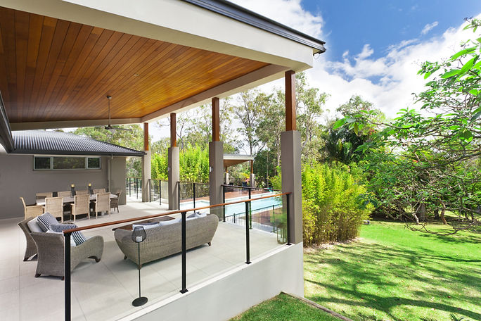 Covered patio and outdoor living space remodeling by Buildov Construction Company in Orange County, California